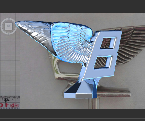 Bentley hood ornament. Flying B mascot 3D Print 181581