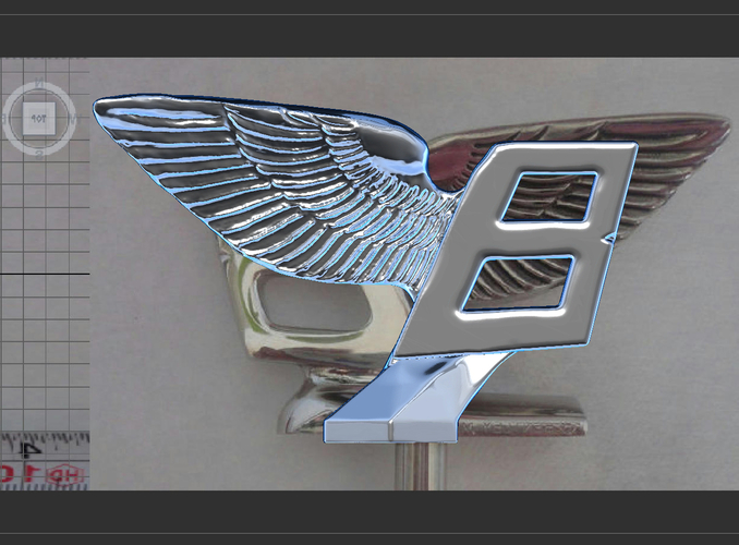 Bentley hood ornament. Flying B mascot 3D Print 181582
