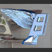 Small Bentley hood ornament. Flying B mascot 3D Printing 181583