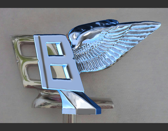 Bentley hood ornament. Flying B mascot 3D Print 181584