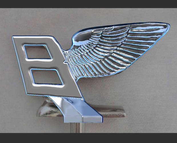 Bentley hood ornament. Flying B mascot 3D Print 181585