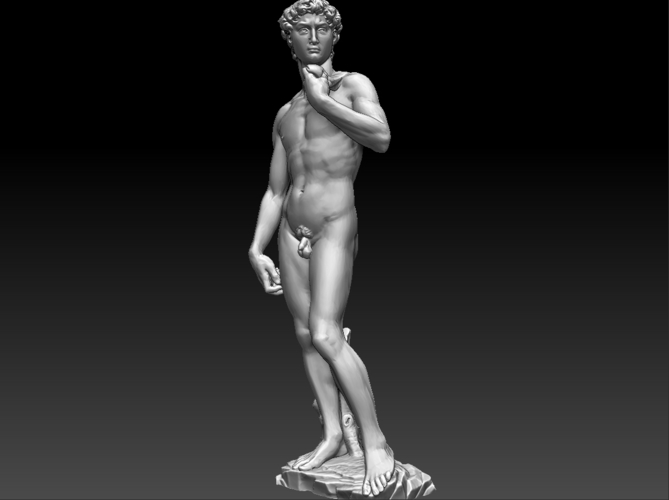 David by Michelangelo statue 3D Print 181643