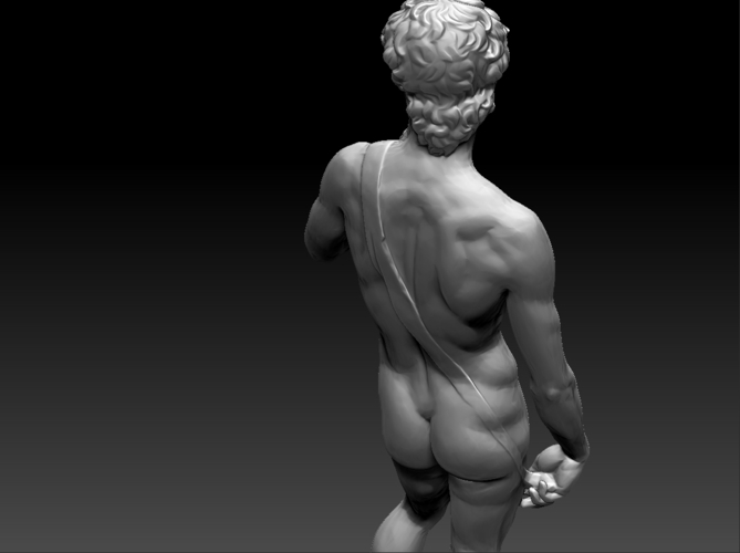 David by Michelangelo statue 3D Print 181645