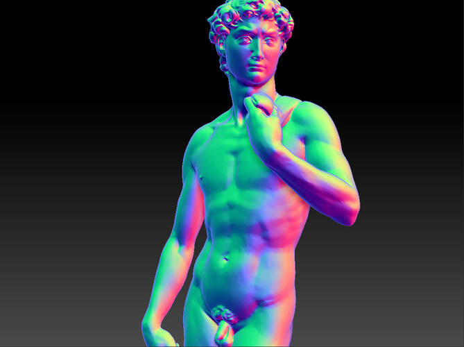 David by Michelangelo statue 3D Print 181651