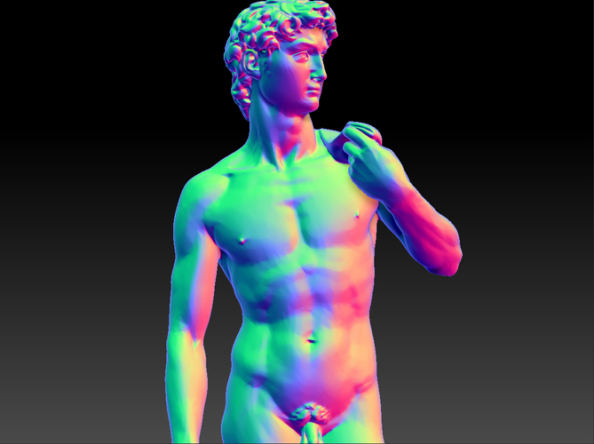 David by Michelangelo statue 3D Print 181653
