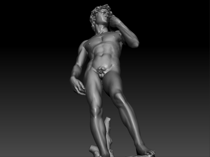 David by Michelangelo statue 3D Print 181658