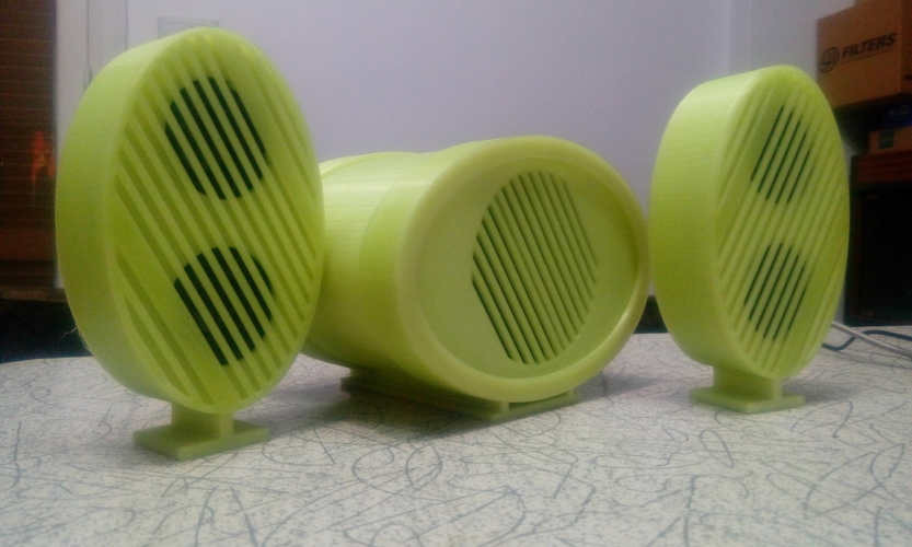 Speaker box 2.1 3D Print 181686