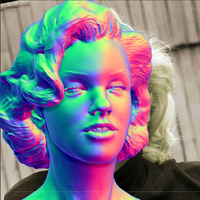 Marilyn Monroe 3d print bust - Thumbnail 1