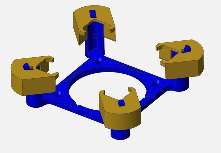 Charging Claw for DJI Mavic Battery Charging Hub 3D Print 181990