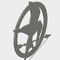 Small Mockingjay Coster 3D Printing 182127