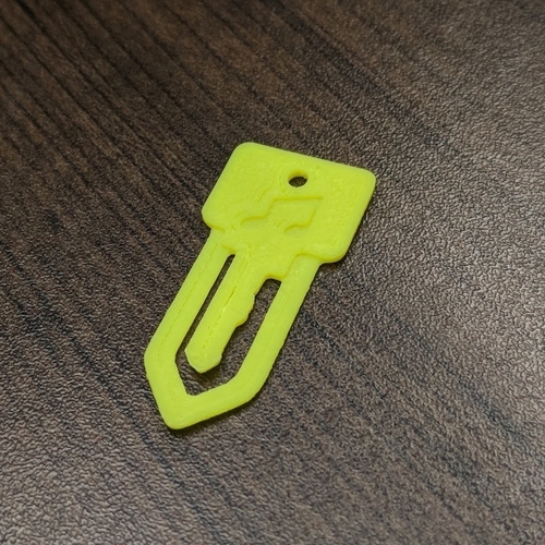key notes paper clip 3D Print 182151