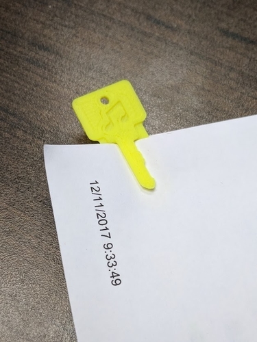 key notes paper clip 3D Print 182152