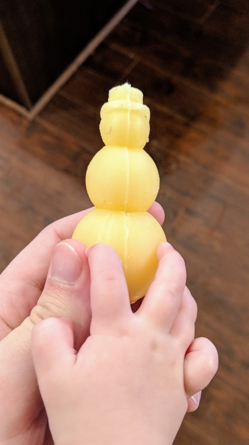 Snowman Candle Mold