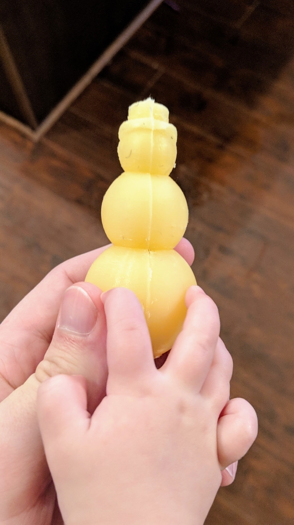 Snowman Candle Mold