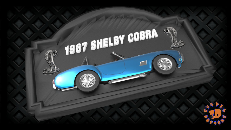 ​1967 Shelby Cobra Sign 3D Print 182219