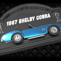 Small ​1967 Shelby Cobra Sign 3D Printing 182219