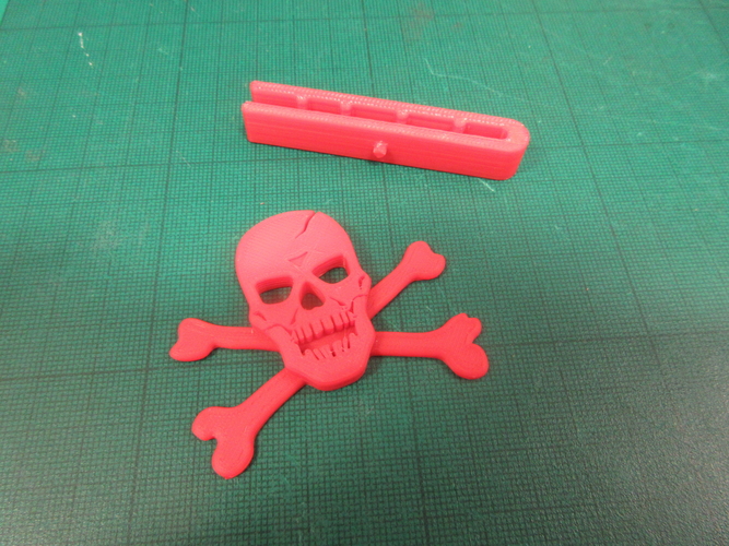 Skull & Cross bones Tieclip 3D Print 182333