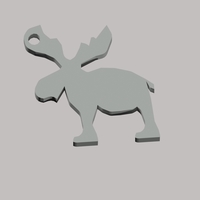 Xmas Moose Keychain - Thumbnail 2