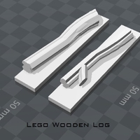 Small Lego Wooden Log 3D Printing 182350