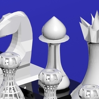 LOW POLY 3D CHESS - Thumbnail 3