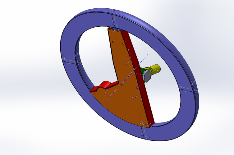 Metal Detector loop -  real size ( 350 mm)  and full details 3D Print 182442