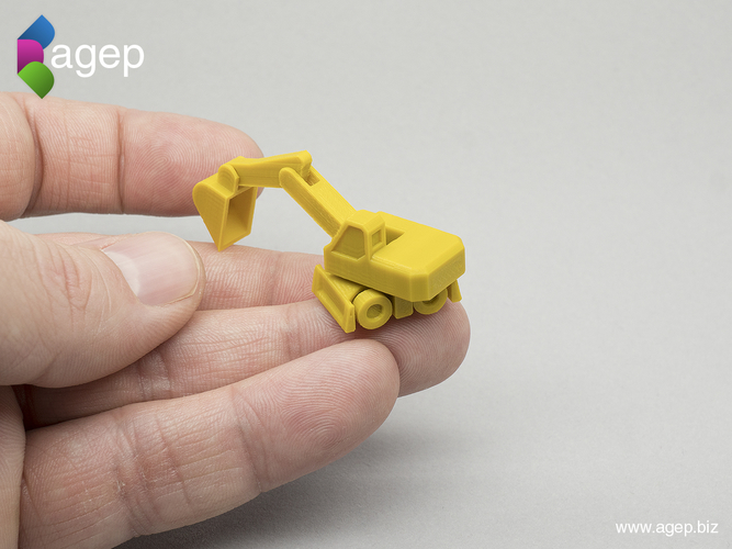 Surprise Egg #4 - Tiny Excavator 3D Print 182496