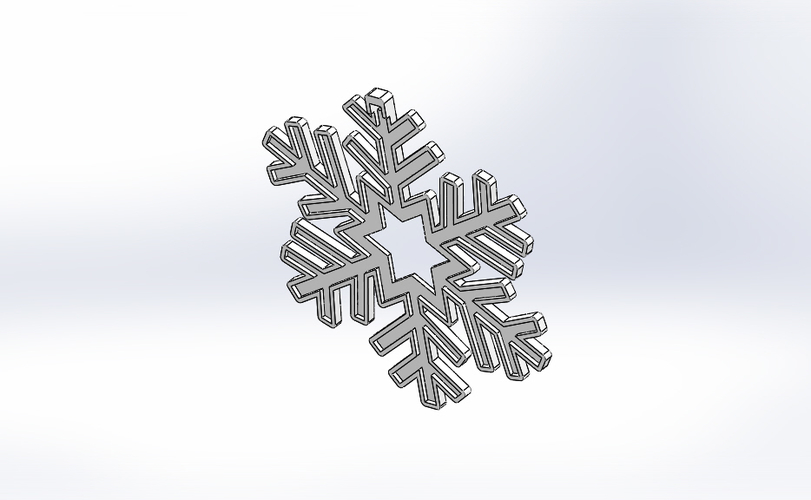 Snowflake-Holiday ornaments 3D Print 182666