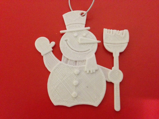 Snowman-Holiday Ornaments 3D Print 182668