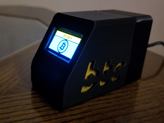 Bitcoin Ticker 3D Print 182783