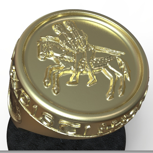 Templar seal ring  3D Print 182805