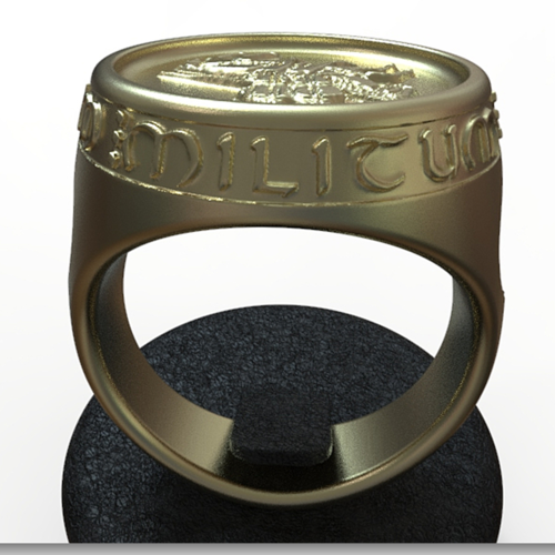 Templar seal ring  3D Print 182809