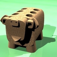 Small Dog penholder 3D Printing 182830