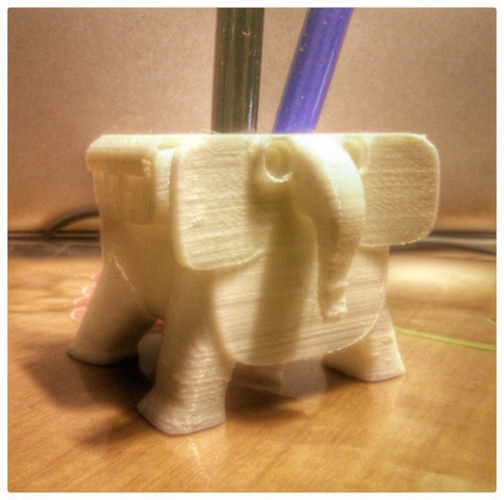 elephant penholder 3D Print 182838