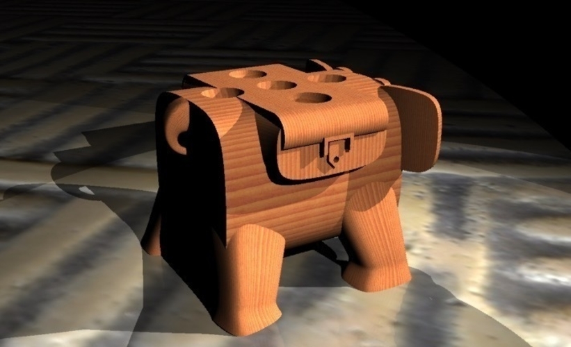 elephant penholder 3D Print 182839
