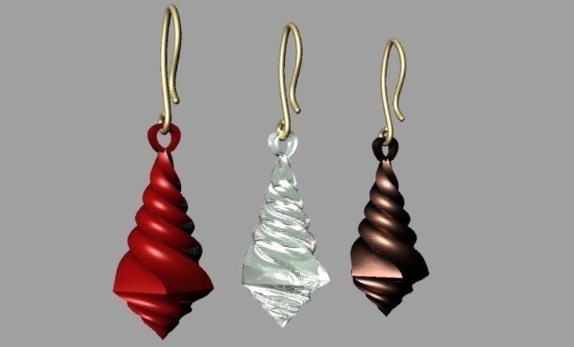 earrings 3D Print 182846