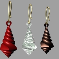 Small earrings 3D Printing 182846