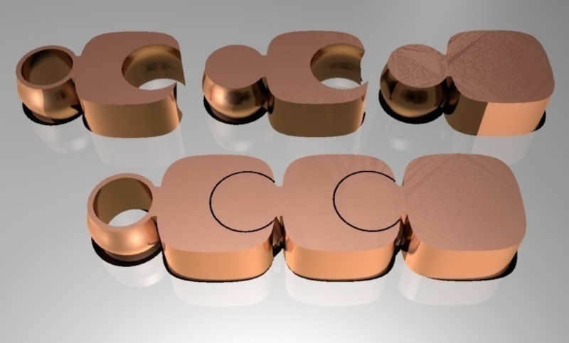 Modular "snake" keychain