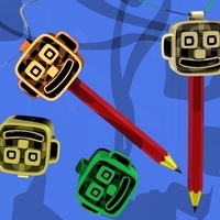 a pencil to hang on the neck - Thumbnail 1