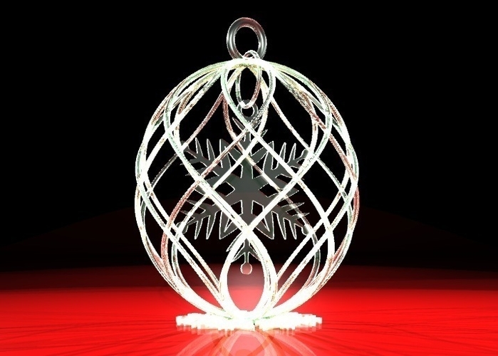 snowflake in Christmas decoration 3D Print 182960