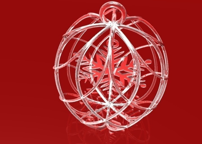 snowflake in Christmas decoration 3D Print 182963