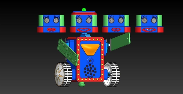 JackieBot Front Body Parts