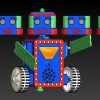 Small JackieBot Front Body Parts 3D Printing 183027