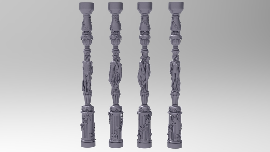 stairs column 3D Print 183131