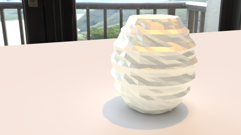  Geometric Rocky Vase