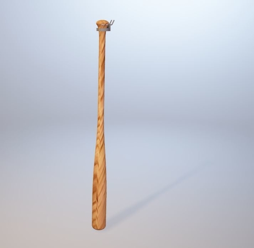 Peg Board Hockey Stick or Baseball Bat Holder 3D Print 183226