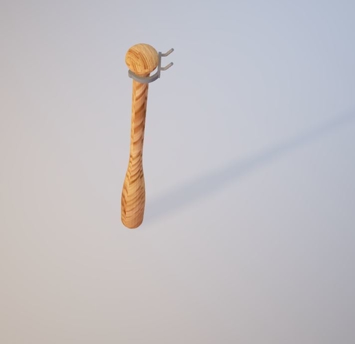 Peg Board Hockey Stick or Baseball Bat Holder 3D Print 183227