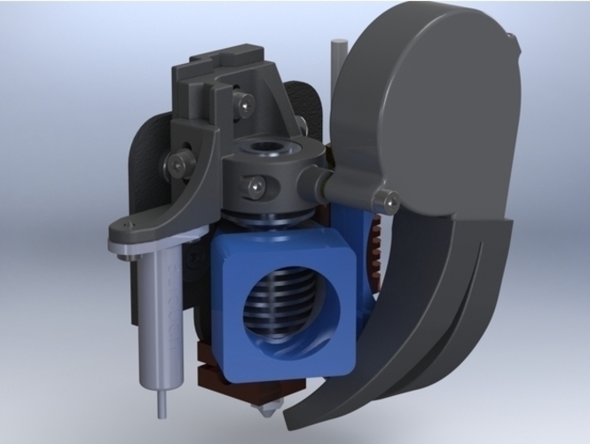 Dual Extruder for CR-10 (side by side version) 3D Print 183384