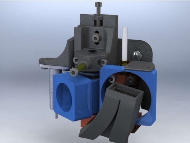 Dual Extruder for CR-10 (side by side version) 3D Print 183386