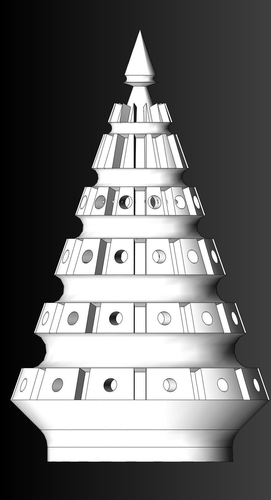 Christmas Tree Santa's WorkShop 3D Print 183439