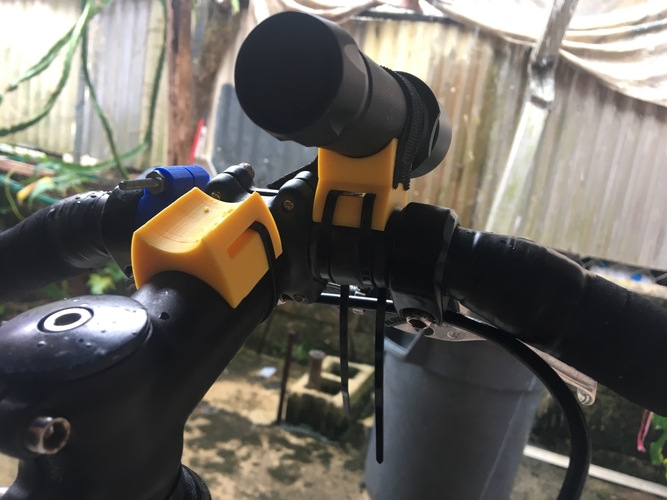 Bicycle Flashlight Mount 3D Print 183670